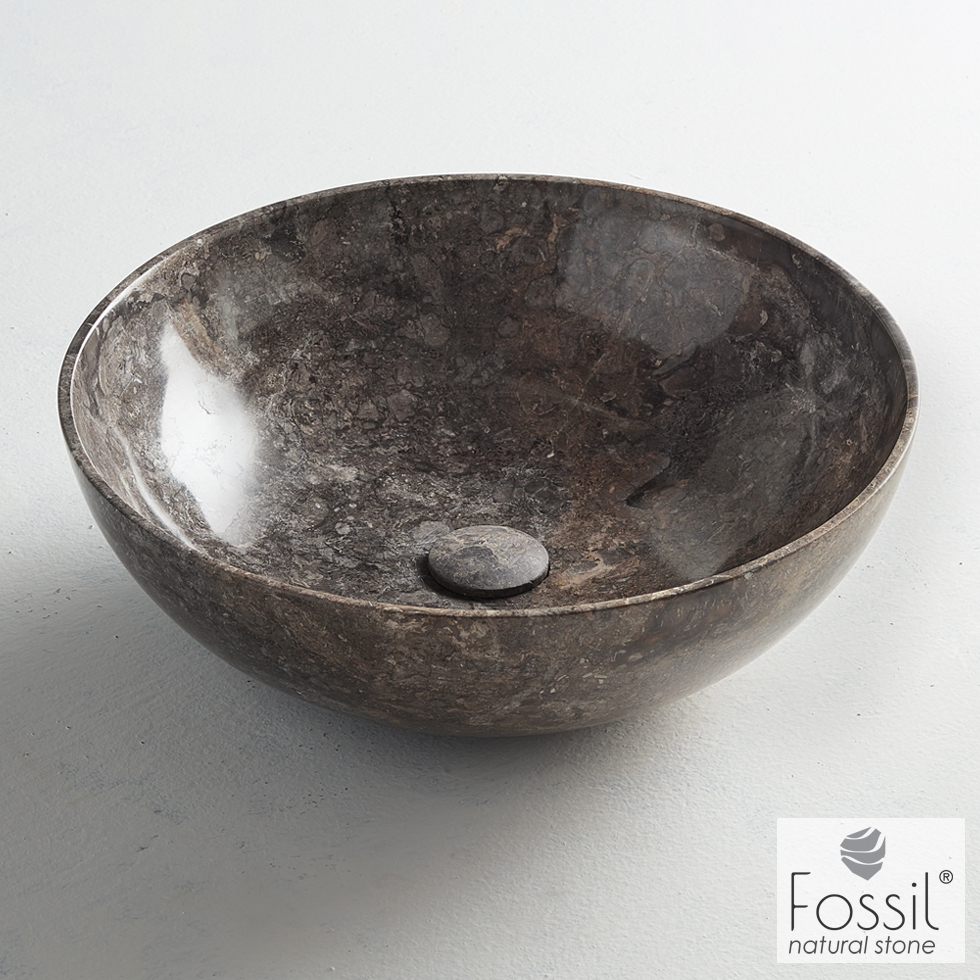 Νιπτήρας Μαρμάρινος Cireo Φ45 h.15 Fossil Grey