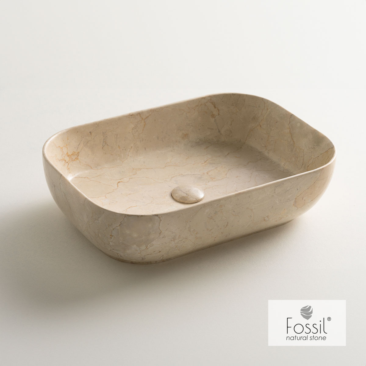 Νιπτήρας Μαρμάρινος 56x39 h.14 Fossil Beige