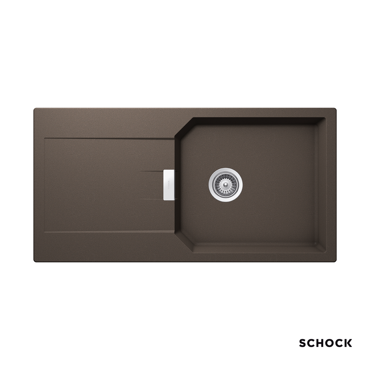 Νεροχύτης Κουζίνας Γρανίτη Manhattan 100x51 Schock Cristalite Mocha Granite