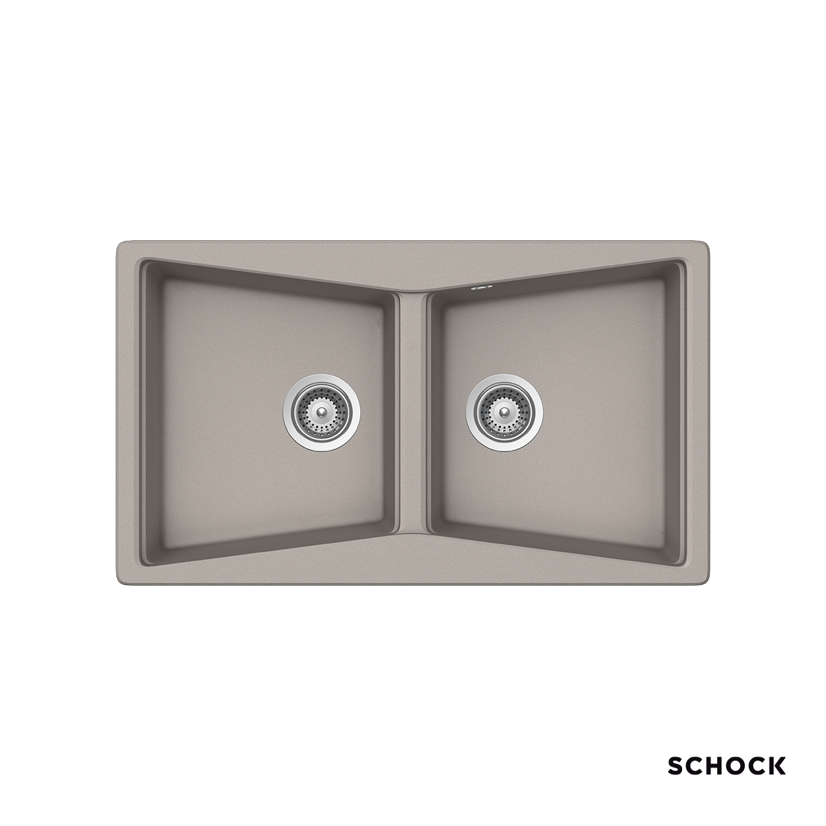 Νεροχύτης Κουζίνας Γρανίτη City 86x50 Schock Cristalite Concrete Granite