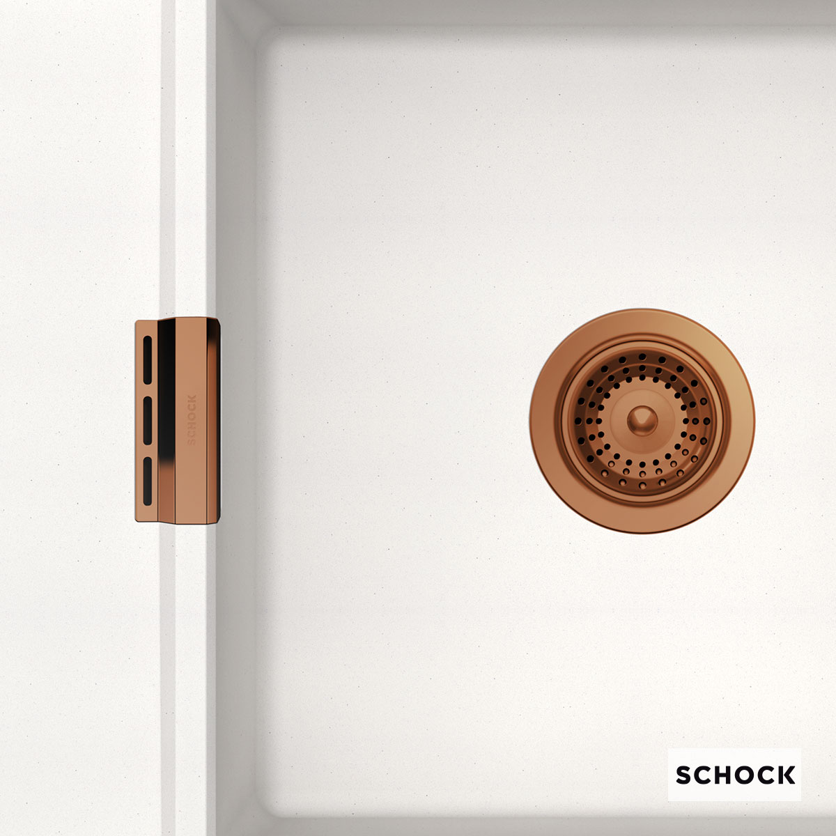 Βαλβιδα με Υπερχείλιση για Νεροχύτη Γραντίτη 15100, 15180, Copper