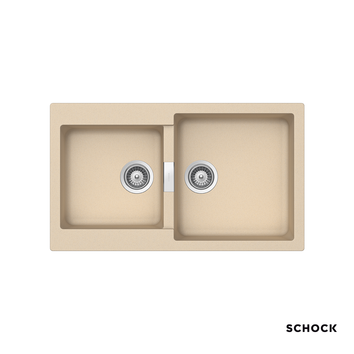 Νεροχύτης Κουζίνας Γρανίτη Manhattan 86x50 Schock Cristalite Moonstone Granite