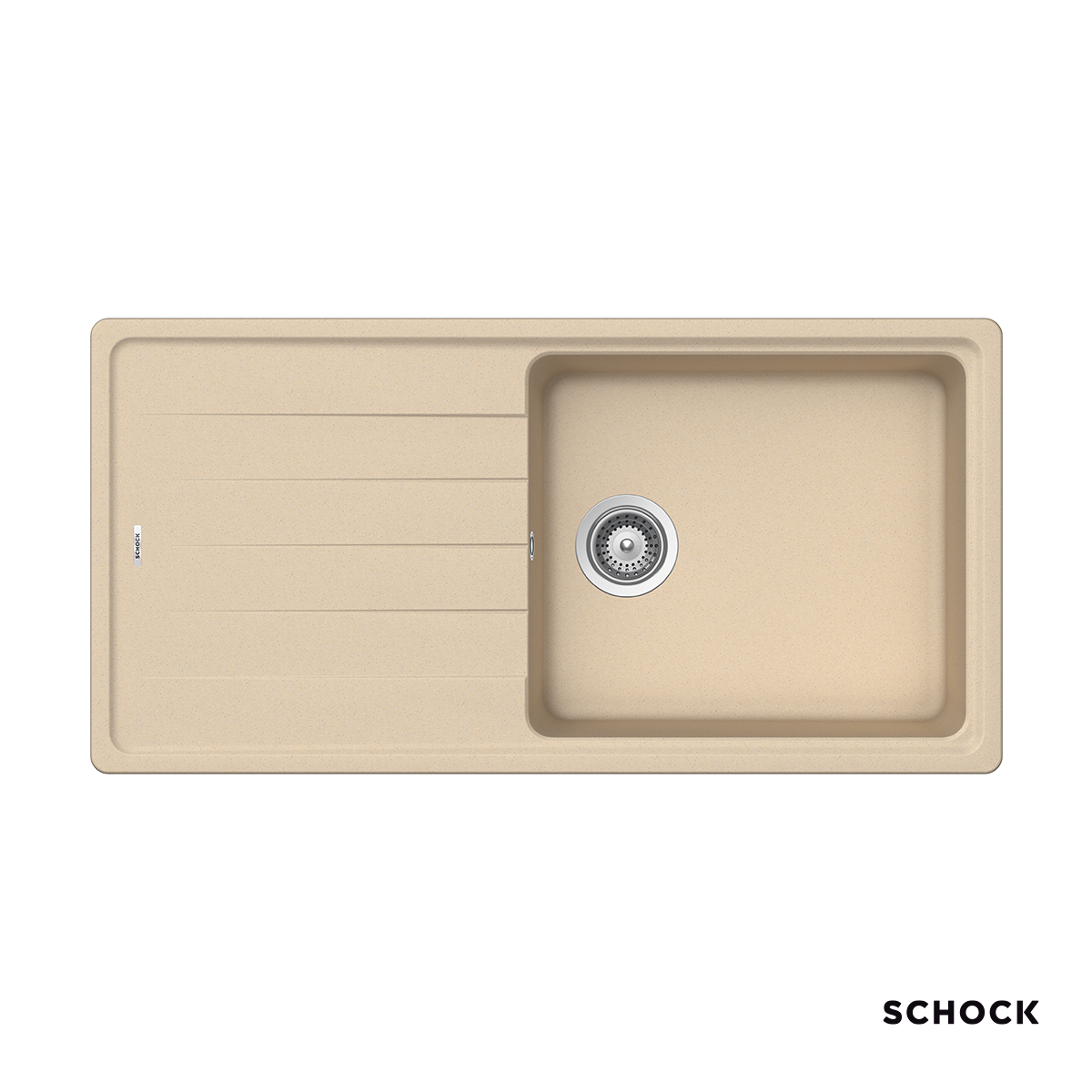 Νεροχύτης Κουζίνας Γρανίτη Element 100x50 Schock Cristalite Moonstone Granite