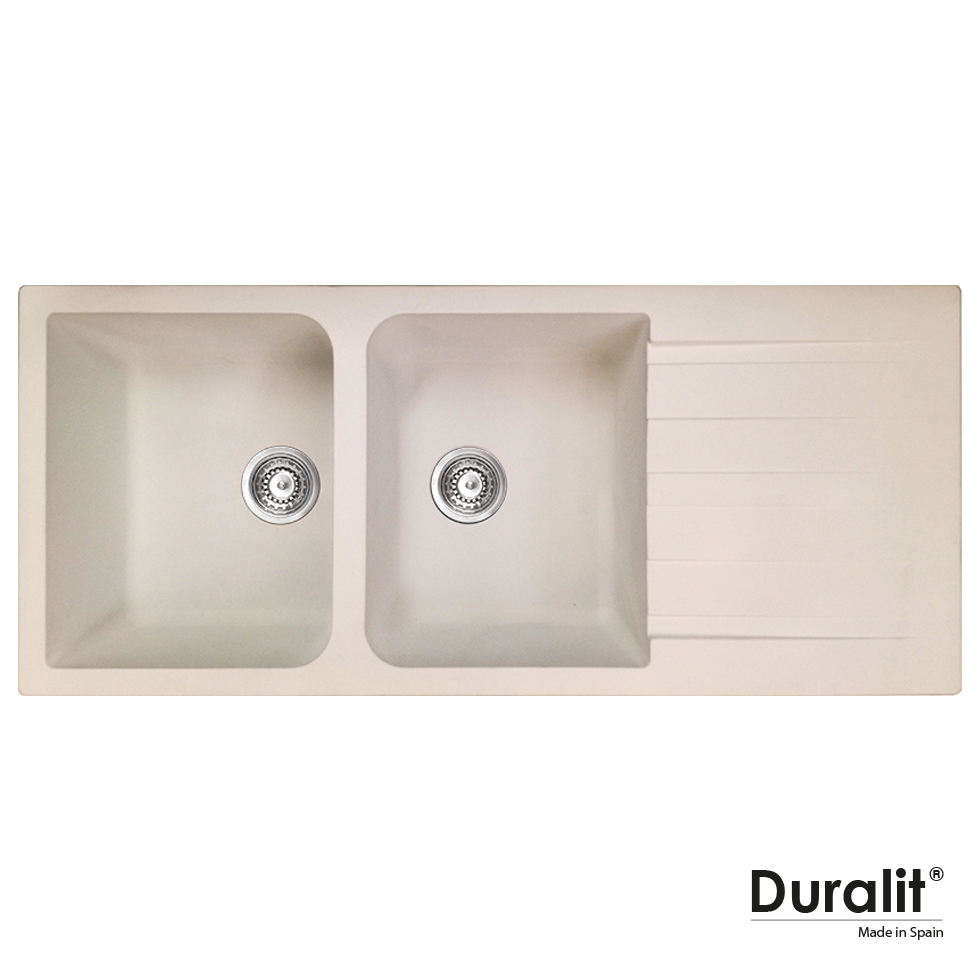 Νεροχύτης Κουζίνας Συνθετικός 116x50 Duralit Beige