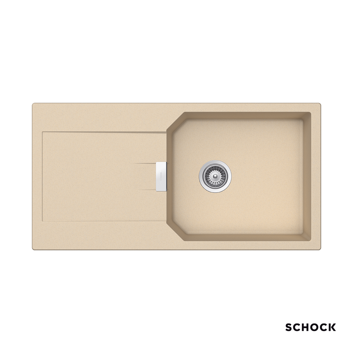 Νεροχύτης Κουζίνας Γρανίτη Manhattan 100x51 Schock Cristalite Moonstone Granite