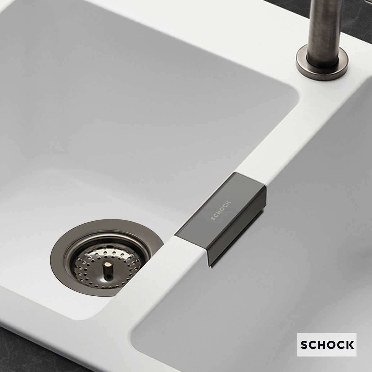 Βαλβίδες με Υπερχείλιση για Νεροχύτη Γρανίτη Schock 15295-30290 Gunmetal