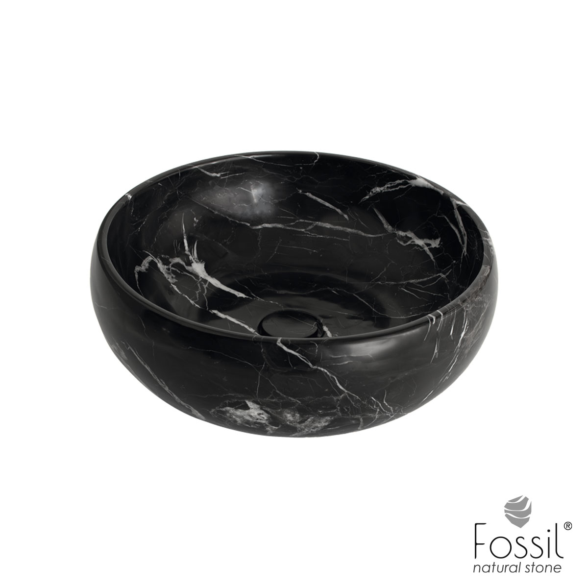 ΝΙΠΤΗΡΑΣ ΜΑΡΜΑΡΙΝΟΣ Φ42 H.14 FOSSIL MARQUINA NERO