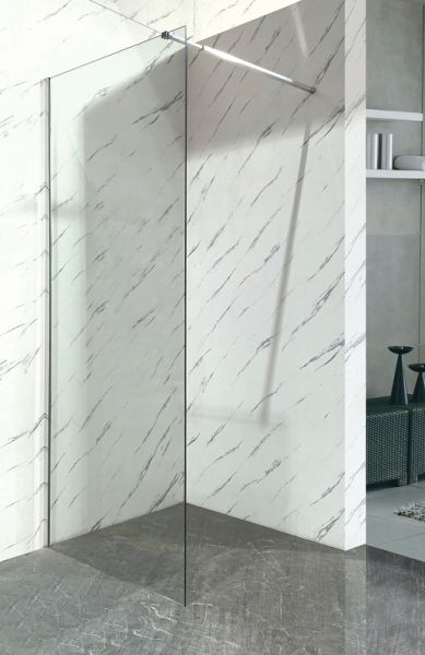 PANEL ΤΖΑΜΙ ΔΙΑ/ΝΕΣ 110*195h/8mm ME ΜΠΡΑΤΣΟ ST/ST 70-120cm