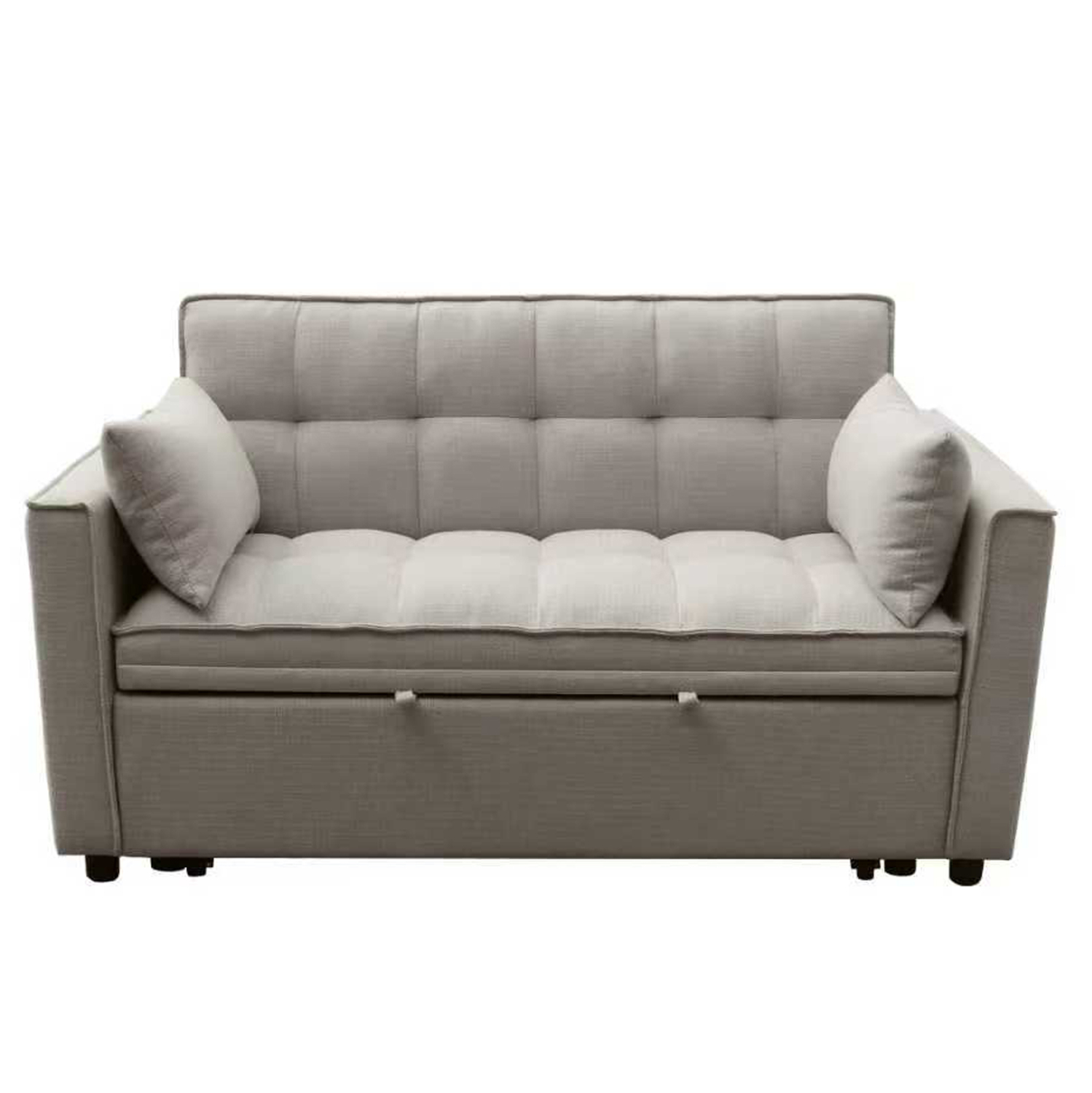 ΚΑΝΑΠΕΣ ΚΡΕΒΑΤΙ 2-ΘΕΣΙΟΣ BORG HM3289.03 ΜΠΕΖ ΥΦΑΣΜΑ 142x94x78Υεκ