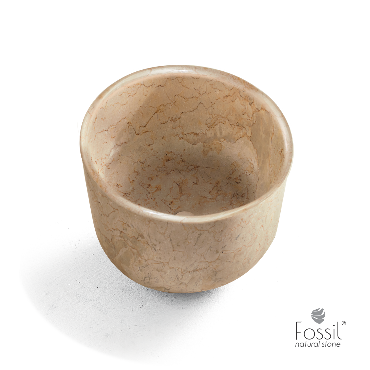 Νιπτήρας Μαρμάρινος Bucket Φ42 h.35 Fossil Beige