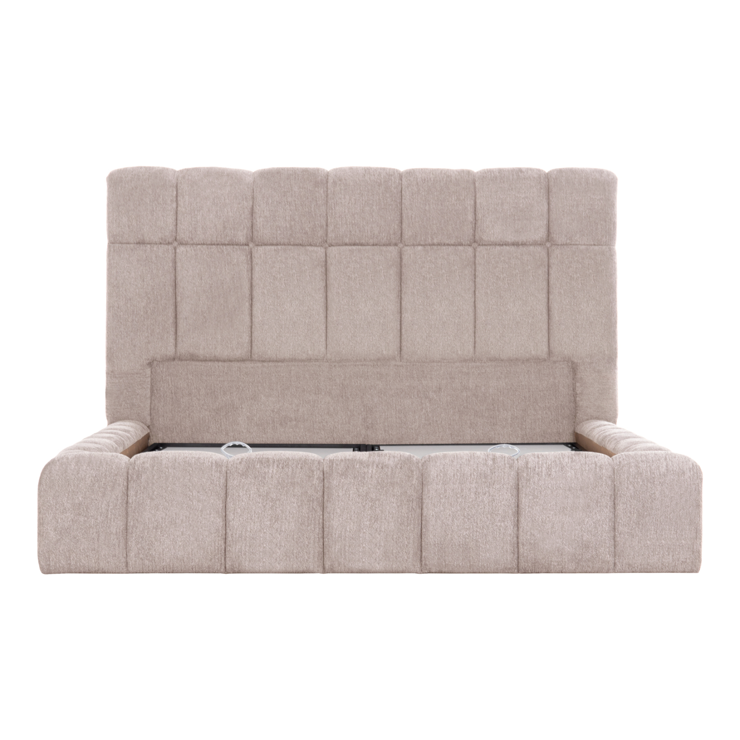 ΚΡΕΒΑΤΙ RAMON ΜΕ ΑΠΟΘ. ΧΩΡΟ HM720.10 ΥΦΑΣΜΑ TEDDY ΜΠΕΖ-ΓΙΑ ΣΤΡΩΜΑ 160x200εκ