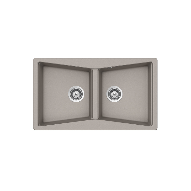 Schock Cristalite City Concrete Beton Ένθετος Νεροχύτης 86x50cm 32290-1451