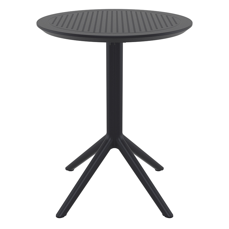 SKY BLACK Φ60X74εκ. ΤΡΑΠΕΖΙ ΠΤΥΣ/ΝΟ ΠΟΛ/ΝΙΟΥ