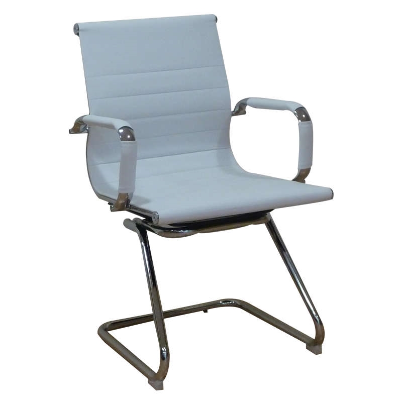 Πολυθρόνα Αναμονής 2τμχ A8250 Λευκό Ρu 55X62X47-88εκ.