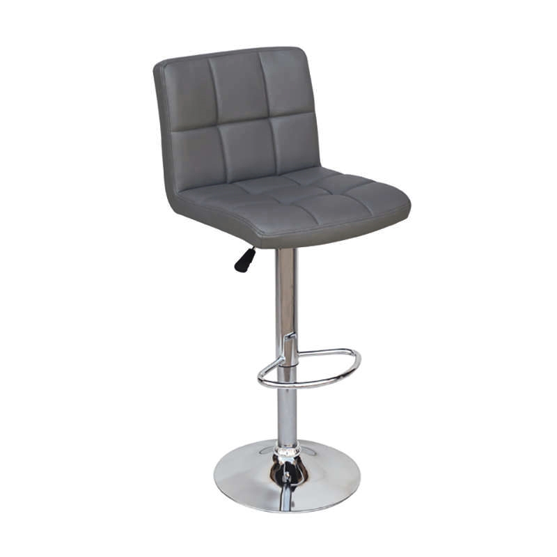 BAR40 GREY PU(Σ2)ΣKAMΠO ΜΕ ΑΜΟΡΤΙΣΕΡ 43X52X113εκ.