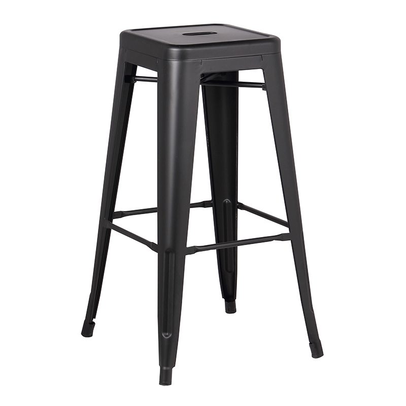 TEXAS ΣΚΑΜΠΟ 76εκ. Χ.ΠΛΑΤΗ ΜΑΥΡΟ ΜΑΤ ΜΕΤΑΛ. 42Χ42Χ76εκ.