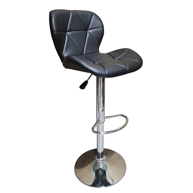 Σκαμπό Μπάρ 2τμχ Bar91 Black Pu 48x49x109εκ.