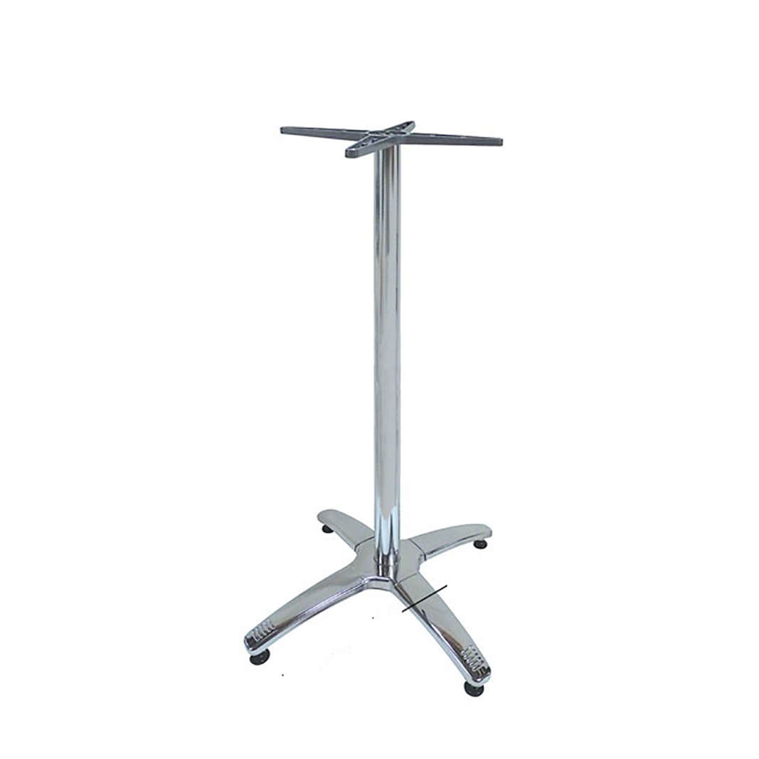 ROMAN 4ΝΥΧΗ 64X64Χ108εκ.(Σ/Ρ)ΨΗΛΗ ΒΑΣΗ ΑΛΟΥΜ/INOX ΜΕ ΡΕΓ/ΡΟΥΣ