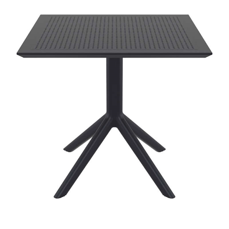 SKY BLACK 80X80X74εκ. ΤΡΑΠΕΖΙ ΠΟΛ/ΝΙΟΥ