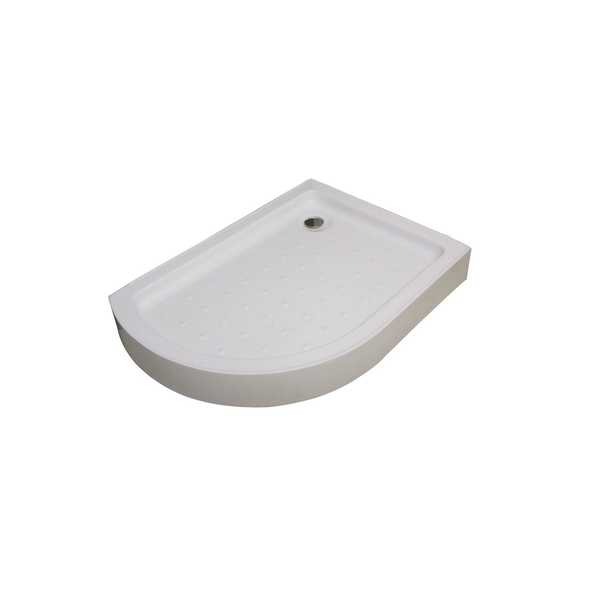 Ντουζιέρα ασύμμετρη ημικυκλική ακρυλική δεξιά FLORA 650 KARAG 90x120x5,5cm