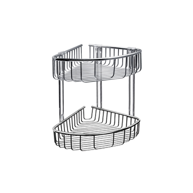 Καλάθι γωνιακό διπλό σχαρωτό RETI 963888 Χρωμέ KARAG 21x21x33cm