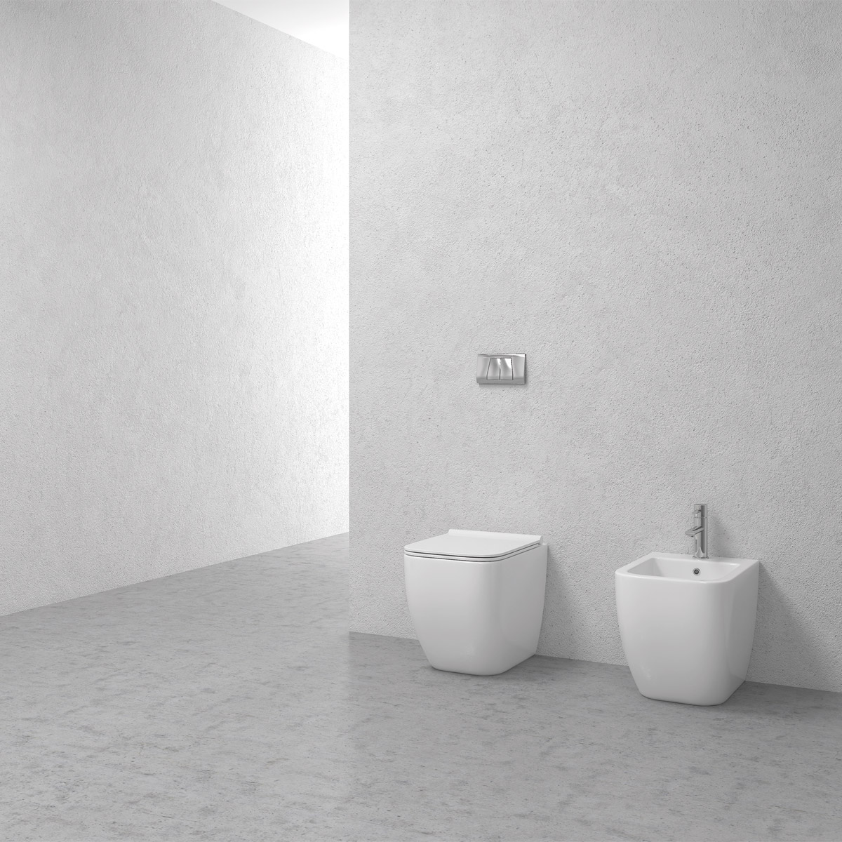 Λεκάνη δαπέδου rimless με κάλυμμα NEW LEGEND CB 10100 KARAG