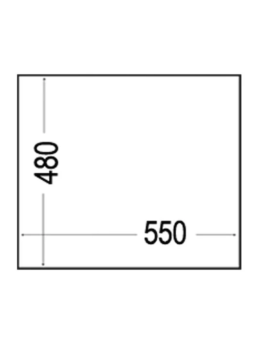 Teka Forsquare 50.40 TG Ένθετος Νεροχύτης από Συνθετικό Γρανίτη Μ57xΠ50cm Stone Grey