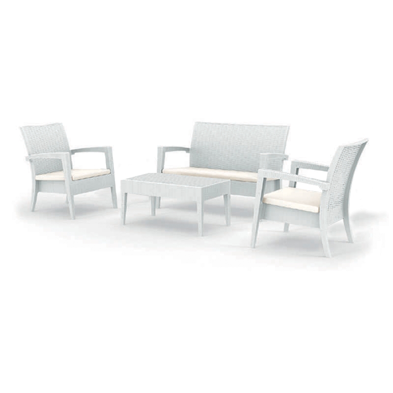 MIAMI SET WHITE ΜΕ ΜΑΞ.(1ΚΑΝ.+2ΠΟΛ+ΤΡΑΠ.92Χ53εκ.)ΠΟΛ/ΝΙΟΥ