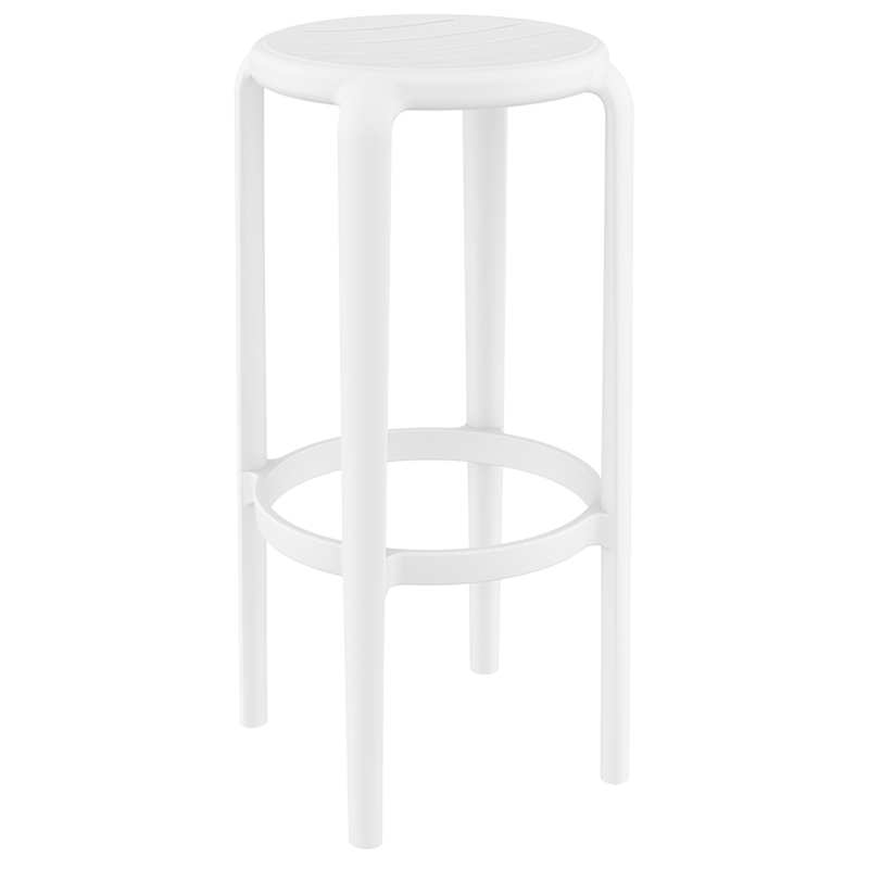 TOM 75εκ. ΣΚΑΜΠΟ WHITE ΠΟΛ/ΝΙΟΥ 36X36X75εκ.