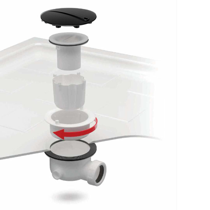 Βαλβίδα / Σιφών ντουζιέρας Ø90 CGS