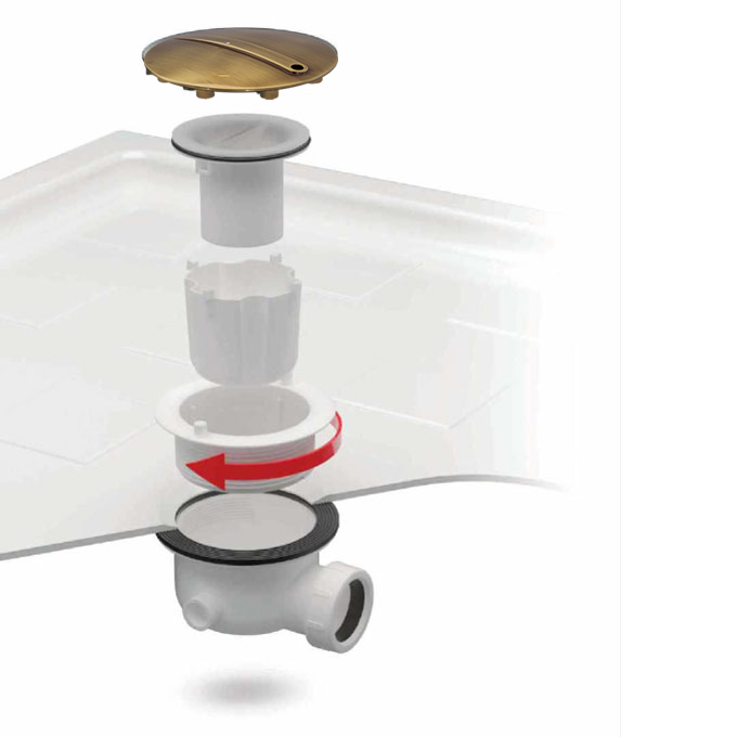 Βαλβίδα / Σιφών ντουζιέρας Ø90 CGS