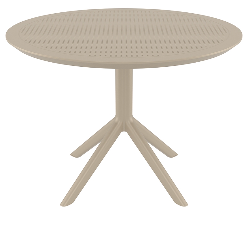 SKY TAUPE Φ105X74εκ. ΤΡΑΠΕΖΙ ΠΟΛ/ΝΙΟΥ