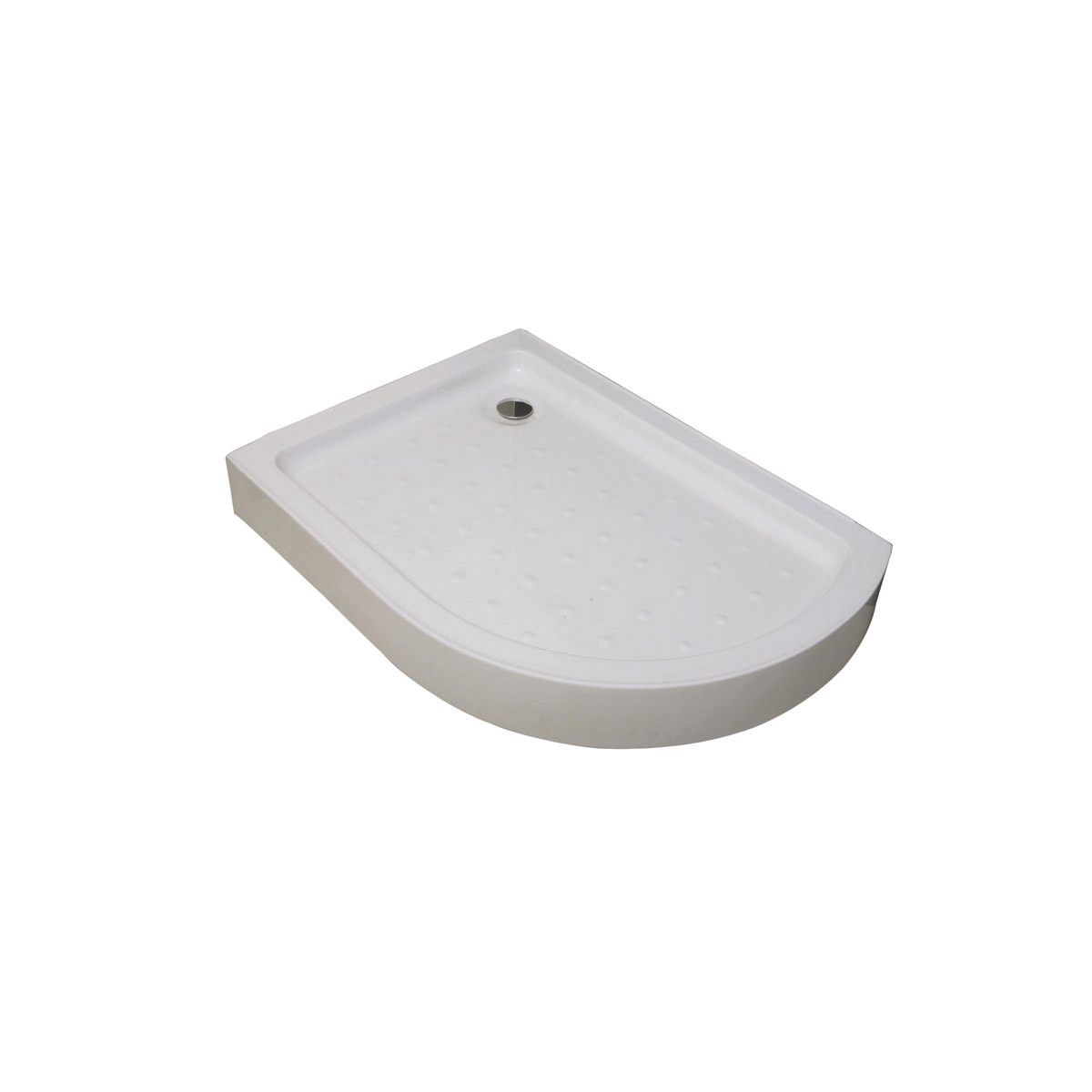 Ντουζιέρα ασύμμετρη ημικυκλική ακρυλική αριστερή FLORA 650 KARAG 80x100x5,5cm