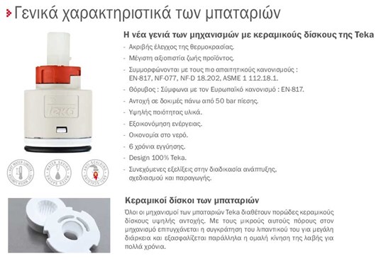 Teka IN 995 Fashion B.532.WC  Λευκό-Χρωμέ Ψηλή Με Καμπύλη Μπαταρία Κουζίνας 