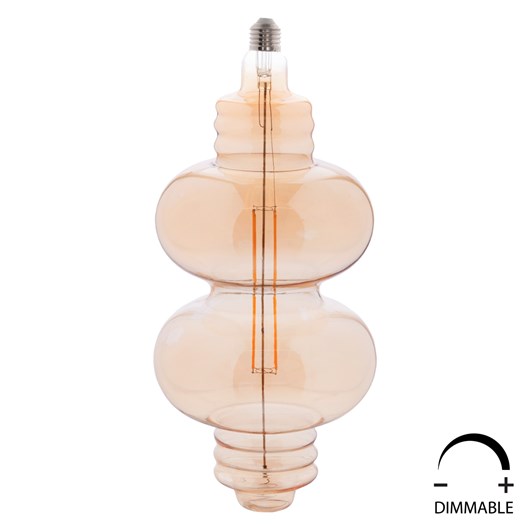 ΛΑΜΠΤΗΡΑΣ LED FILAMENT 8W E27 3000K GOLD COLOR DIMMABLE HM4053.02