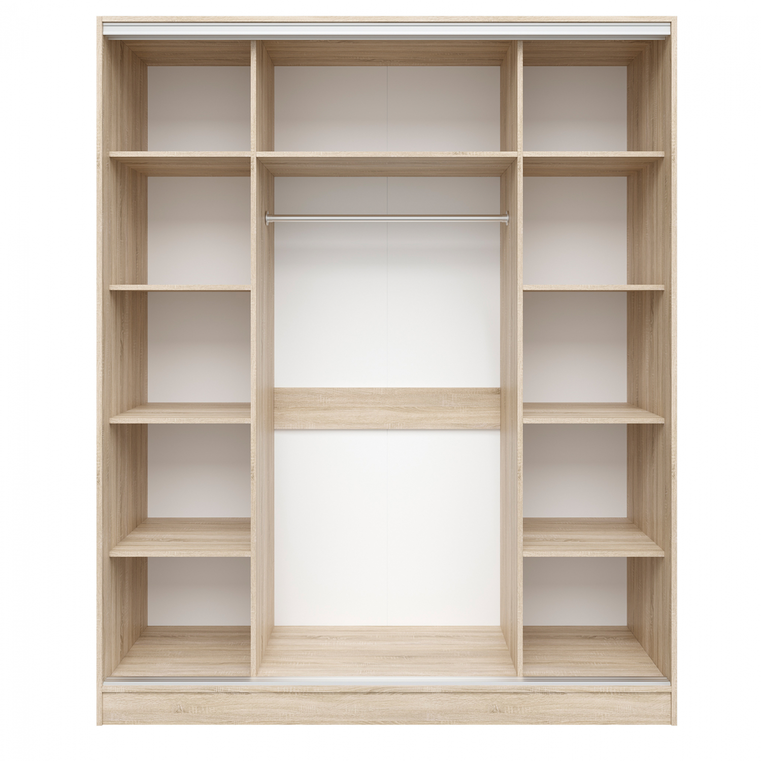 ΝΤΟΥΛΑΠΑ ΣΥΡΟΜΕΝΗ ADLER ΜΕΛΑΜΙΝΗΣ SONAMA ΜΕ ΚΑΘΡΕΦΤΗ 3ΦΥΛΛΗ HM2461.01 183x60x220 εκ.