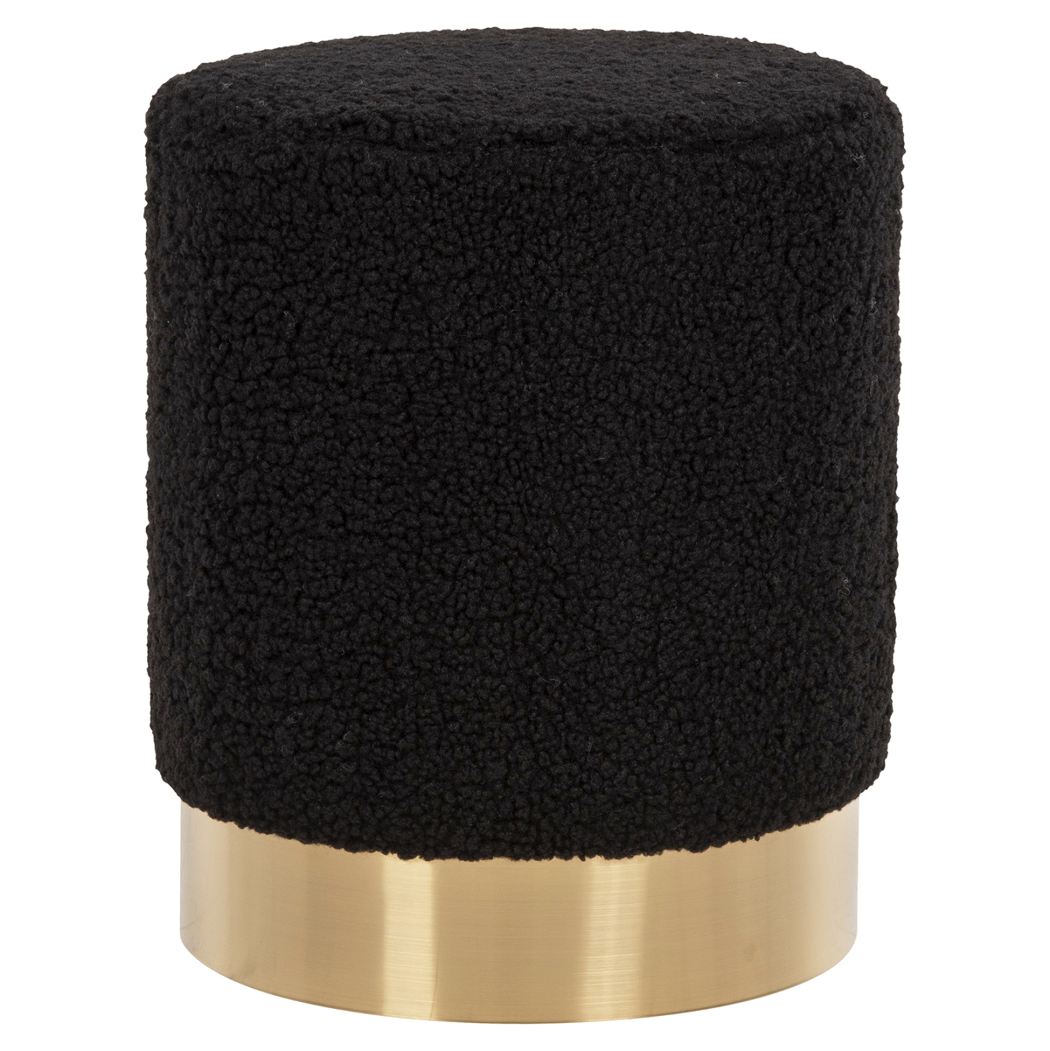 ΣΚΑΜΠΟ LEVY HM8408.24 ΜΠΟΥΚΛΕ ΥΦΑΣΜΑ ΜΑΥΡΟ ΜΕ ΧΡΥΣΗ ΒΑΣΗ Φ35x42Υ εκ.