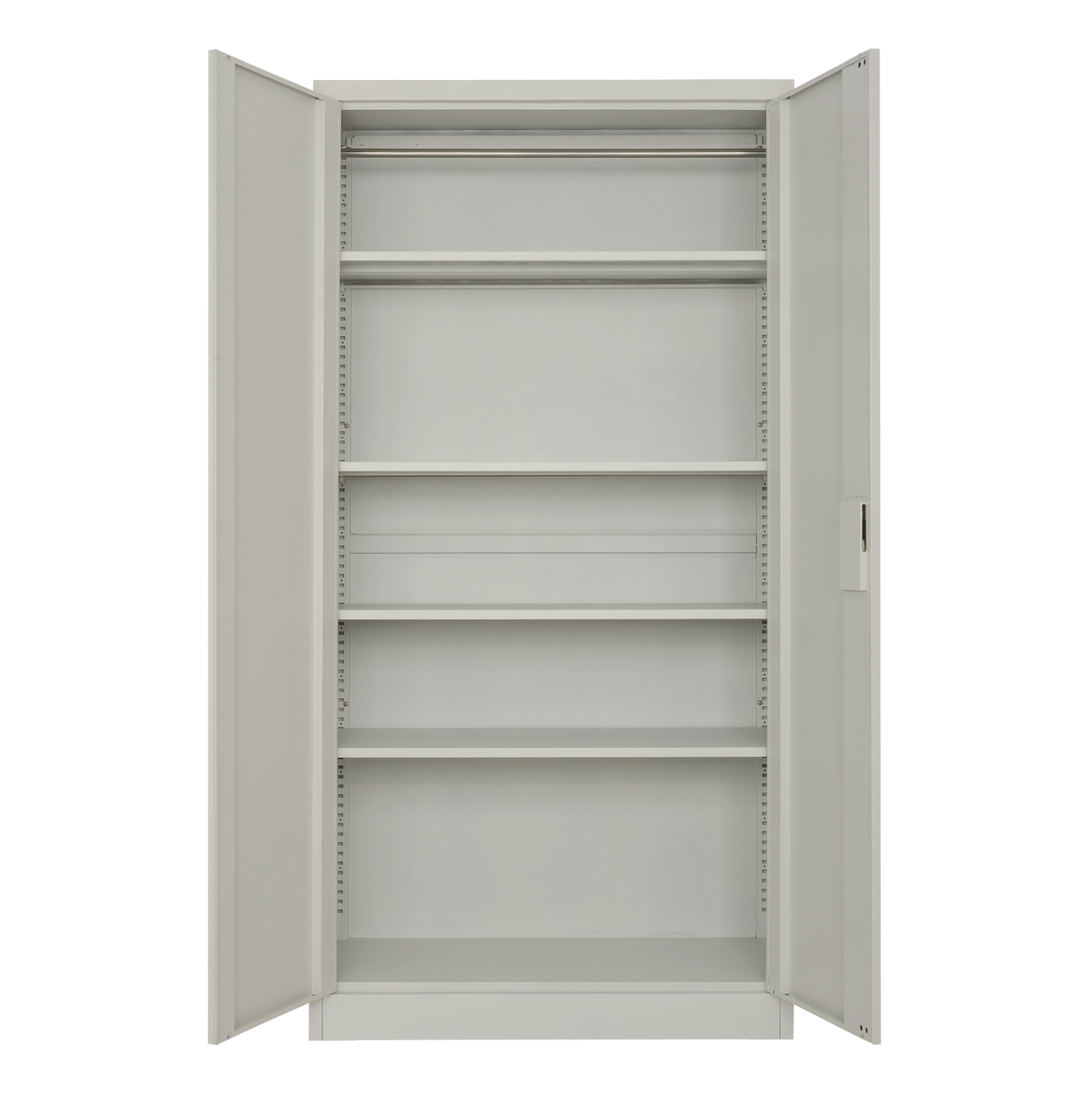 ΝΤΟΥΛΑΠΑ ΜΕΤΑΛΛΙΚΗ DURON HM5959.11 ΔΙΦΥΛΛΗ ΜΕ 5 ΑΠΟΘΗΚΕΥΤΙΚΟΥΣ ΧΩΡΟΥΣ ΓΚΡΙ 90Χ40Χ180Υεκ.