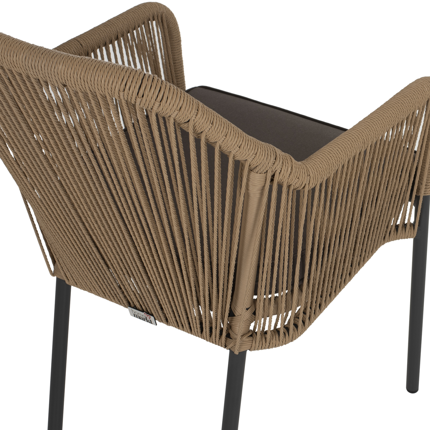 ΠΟΛΥΘΡΟΝΑ ΑΛΟΥΜΙΝΙΟΥ LOKKI HM5855.02 ΑΝΘΡΑΚΙ ΜΕ ΣΧΟΙΝΙ WICKER PE 56x66x82Υ εκ.