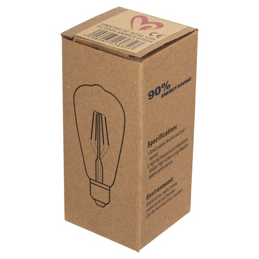 ΛΑΜΠΤΗΡΑΣ HM4189.02 LED FILAMENT 12W E27 3000K GOLD