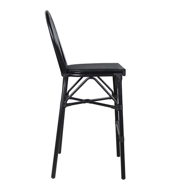 ΣΚΑΜΠΟ ΑΛΟΥΜΙΝΙΟΥ AZARIA HM5060 BAMBOO LOOK ΜΑΥΡΟ ΜΕ TEXTLINE 44x52x115Υεκ.