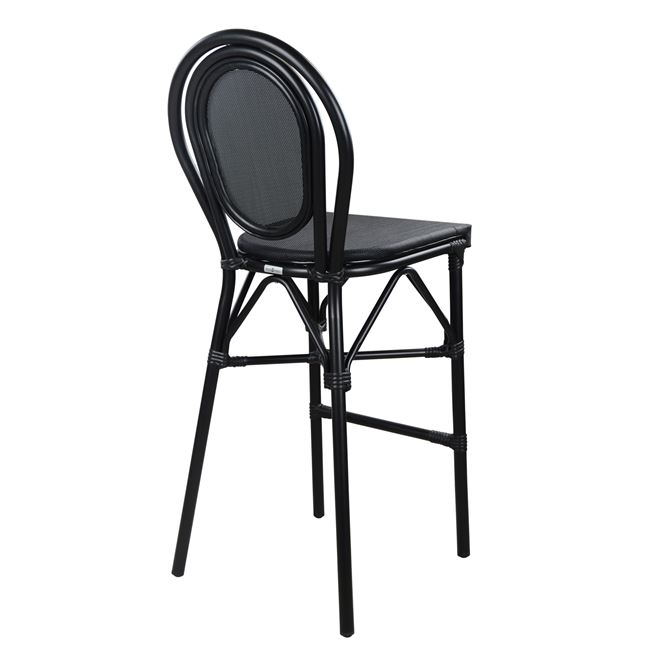 ΣΚΑΜΠΟ ΑΛΟΥΜΙΝΙΟΥ AZARIA HM5060 BAMBOO LOOK ΜΑΥΡΟ ΜΕ TEXTLINE 44x52x115Υεκ.