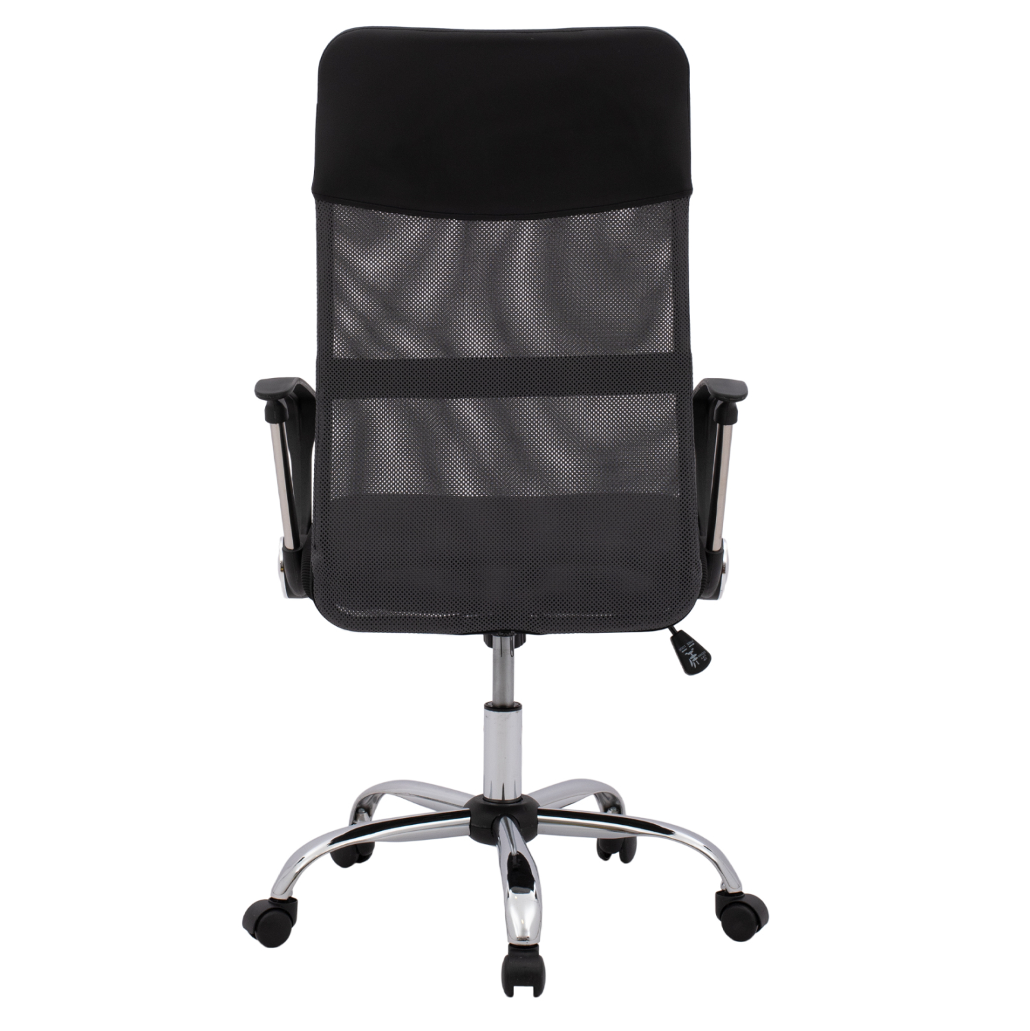 ΚΑΡΕΚΛΑ ΓΡΑΦΕΙΟΥ CABLE HM1000.10 ΜΑΥΡΟ ΓΚΡΙ MESH ΠΟΔΙ ΧΡΩΜΙΟΥ 61x58x118 εκ.