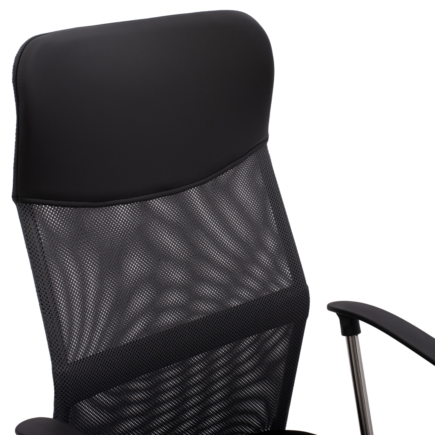 ΚΑΡΕΚΛΑ ΓΡΑΦΕΙΟΥ CABLE HM1000.10 ΜΑΥΡΟ ΓΚΡΙ MESH ΠΟΔΙ ΧΡΩΜΙΟΥ 61x58x118 εκ.