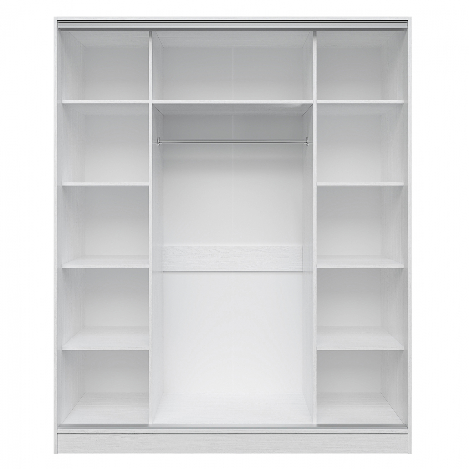 ΝΤΟΥΛΑΠΑ ΣΥΡΟΜΕΝΗ ADLER ΜΕΛΑΜΙΝΗΣ ΛΕΥΚΗ ΜΕ ΚΑΘΡΕΦΤΗ 3ΦΥΛΛΗ HM2461.03 183x60x220 εκ.