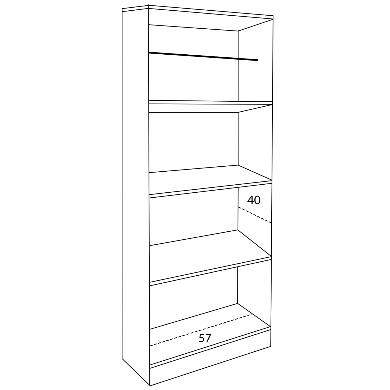 ΝΤΟΥΛΑΠΑ 2ΦΥΛΛΗ BAILEY ΜΕ ΤΡΙΑ ΡΑΦΙΑ HM337.01 ZEBRANO 60Χ42Χ180εκ.