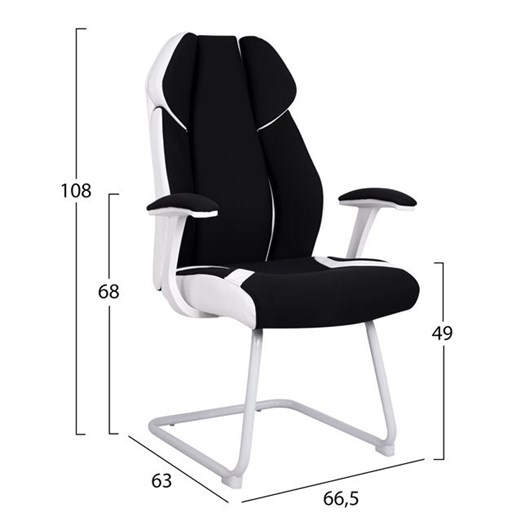 ΠΟΛΥΘΡΟΝΑ ZAHARA HM1102.02 ΣΕ ΧΡΩΜΑ ΜΑΥΡΟ ΜΕ ΑΣΠΡΟ 66,5x63x108cm