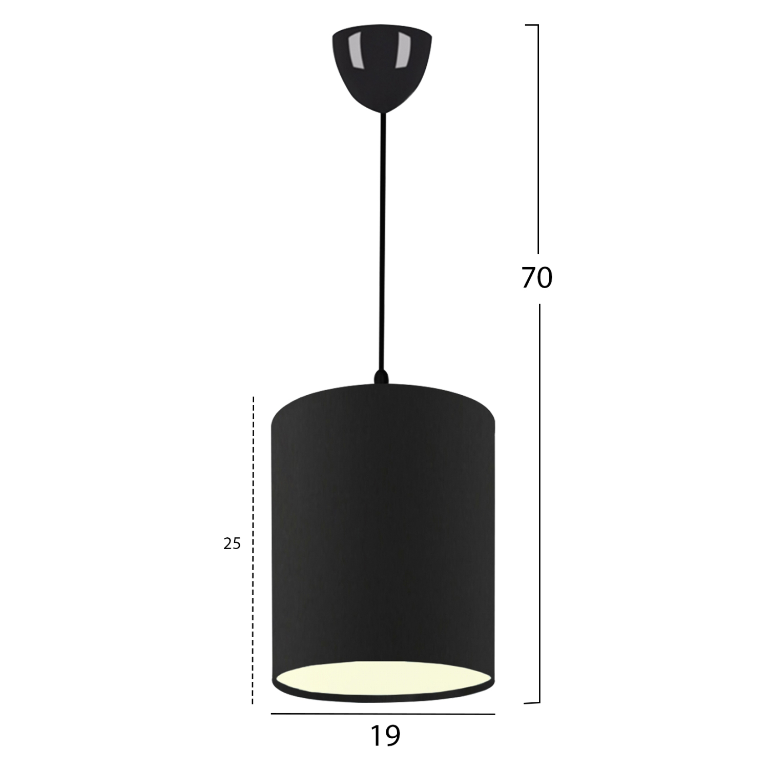 ΦΩΤΙΣΤΙΚΟ ΟΡΟΦΗΣ ΜΑΥΡΟ HM7623.02