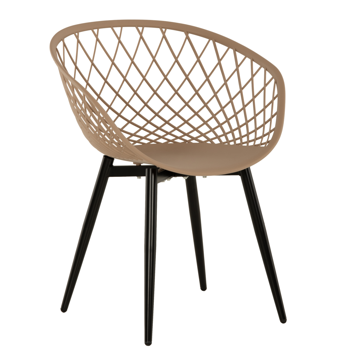 ΠΟΛΥΘΡΟΝΑ ΠΟΛΥΠΡΟΠΥΛΕΝΙΟΥ ΚΑΠΟΥΤΣΙΝΟ-ΜΑΥΡΑ ΜΕΤΑΛΛΙΚΑ ΠΟΔΙΑ ARIADNE HM8001.23 63x56x80Υεκ.