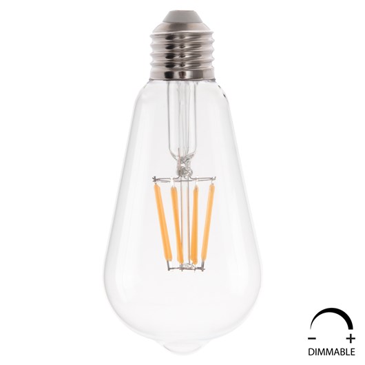 ΛΑΜΠΤΗΡΑΣ HM4188.01 LED FILAMENT 8W E27 DIMMABLE 3000K ΔΙΑΦΑΝΟΣ